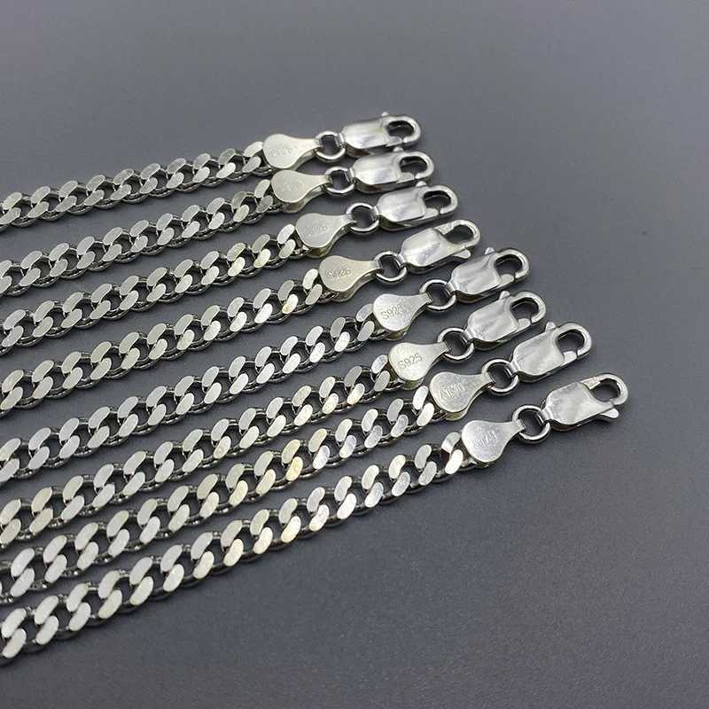 Sinya 925 Sterling Silver Cuban Chain Bracelet Hot Sale Biggest Promotion Pure Real Silver Fine Jewelry Man Women BraceletsX240913