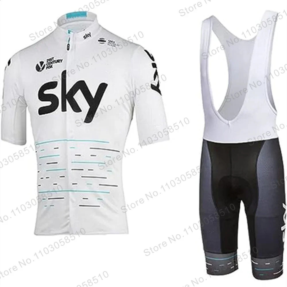 Team Bicycle Set Summer Sky Clothing Professional Shirt Sports Maillot Ropa Ciclismo 240909