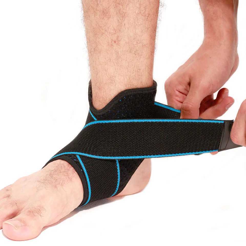 1PCS Ankle Support Brace Compression Sleeve with Adjustable Strap for Women Men Ankle Wrap Football Basketball Running Y240913
