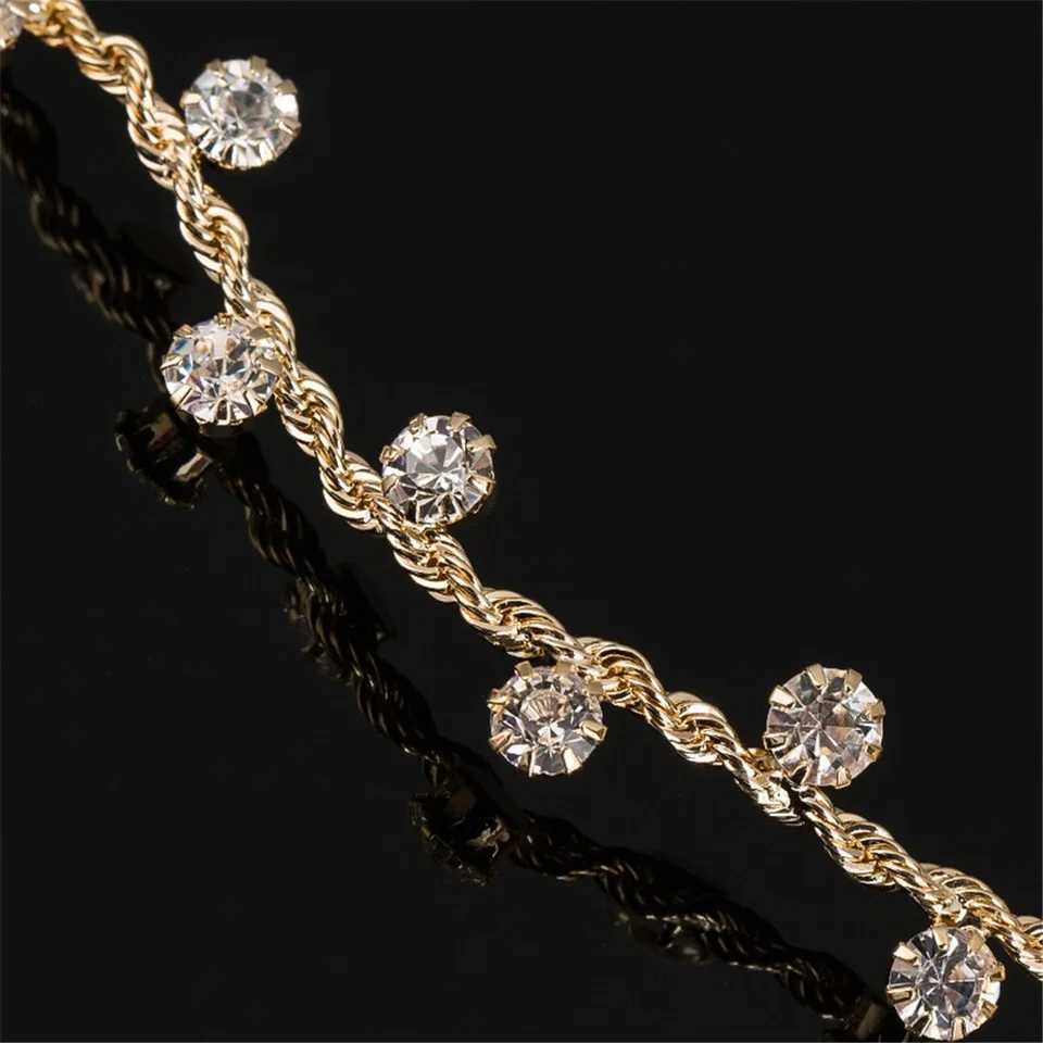 Crystal Rhinestones Head Bands Bridal Wedding Party Jewelry Hair Band Headdress Women Girls Temperament Hair Styling AccessoriesX240913