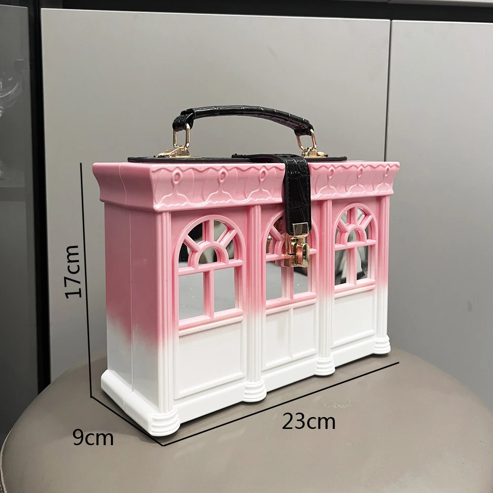 Purses and Handbags Shoulder Bag For Women party Banquet Bag House shape purse funny bag Evening clutch Bag 250319