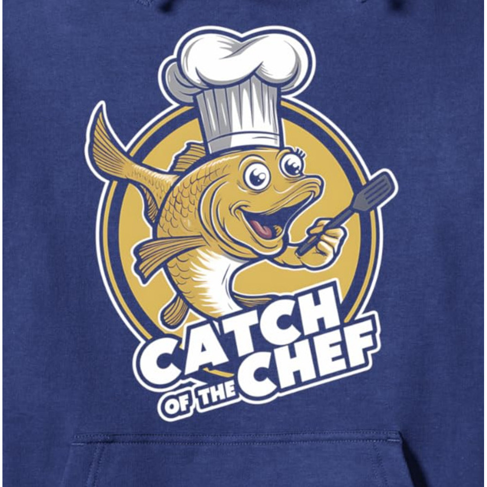 Hoodie for Mens Womens Chef Fish Catch Cooking Kitchen Humor Funny Retro Pullover Hoodie Graphic Hoodies sweatshirt Pullover Long Sleeve