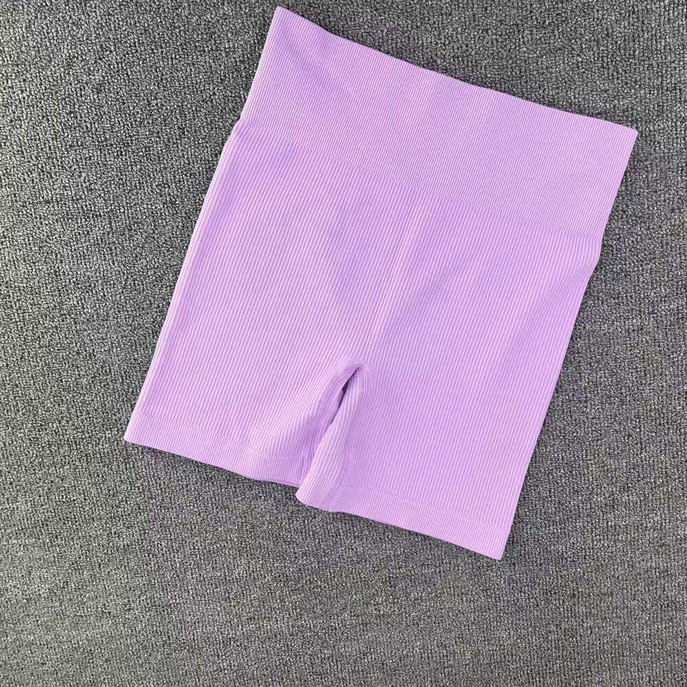 Yoga Womens Summer New High Waisted Hip Lifting Tight Fitting Fitness Pants Threaded Solid Color Sports Pants Womens Workout Clothe Yoga Clothes