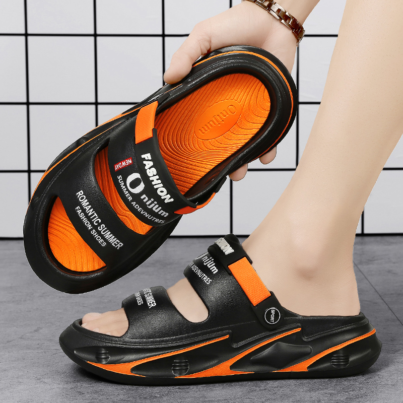 Men's Sandals Outdoor Slippers Beach Comfortable Slides Thick Soft Clogs Men Casual Shoes Water Shoes Men Women Beach Sandals