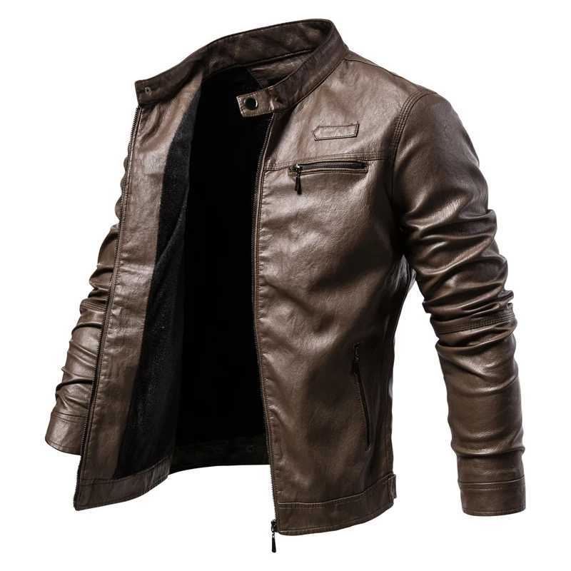 Brand clothing Men Leather Jackets Men Jacket High Quality Classic Motorcycle Bike Cowboy Jackets Male Plus Thick Coats S-4XLX240913