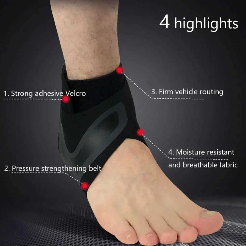 1PC Sport Ankle Stabilizer Brace Compression Ankle Support Tendon Pain Relief Strap Foot Sprain Injury Wraps Run Basketball Y240913