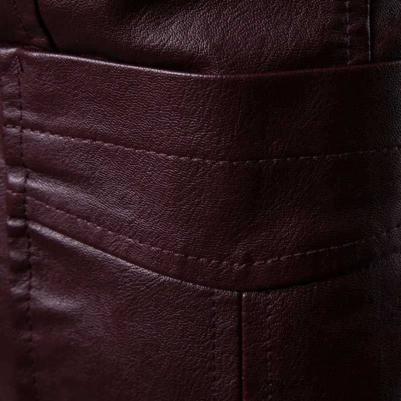 2024 New Mens Leather Suit Jacket Solid Formal Business Office Lapel Blazers Male Button-down PU Leather Coat Men ClothingX240913