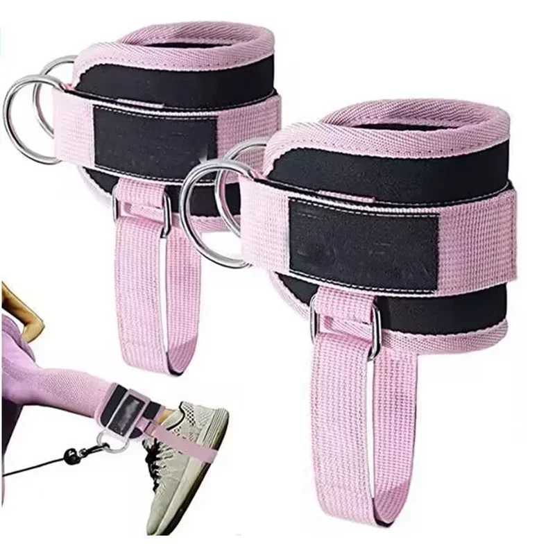 1Pc Padded Ankle Straps Ankle Straps for Cable Machines Single/Double D-Ring Fitness Ankle Cuffs for Leg Extensions Y240913