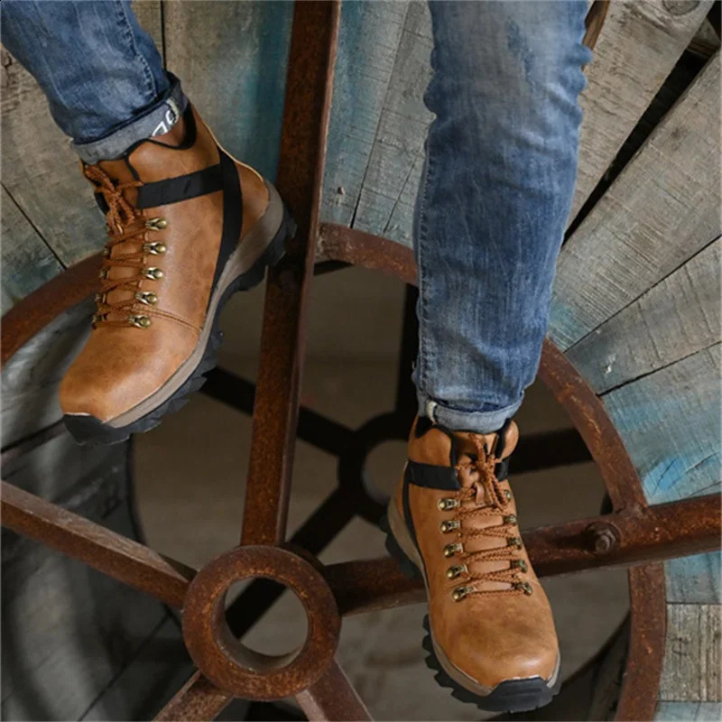 Waterproof Safety New Anti-puncture Steel Working Sneakers Indestructible Work Botas Security Shoes Men Boots 240904