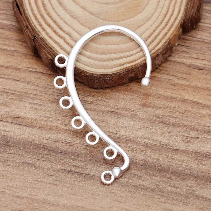 10pcs Earrings DIY Hair Jewelry Making Gold Color Wedding Accessories Copper Metal Bridal Hair Combs Findings Component 60x36mmX240913