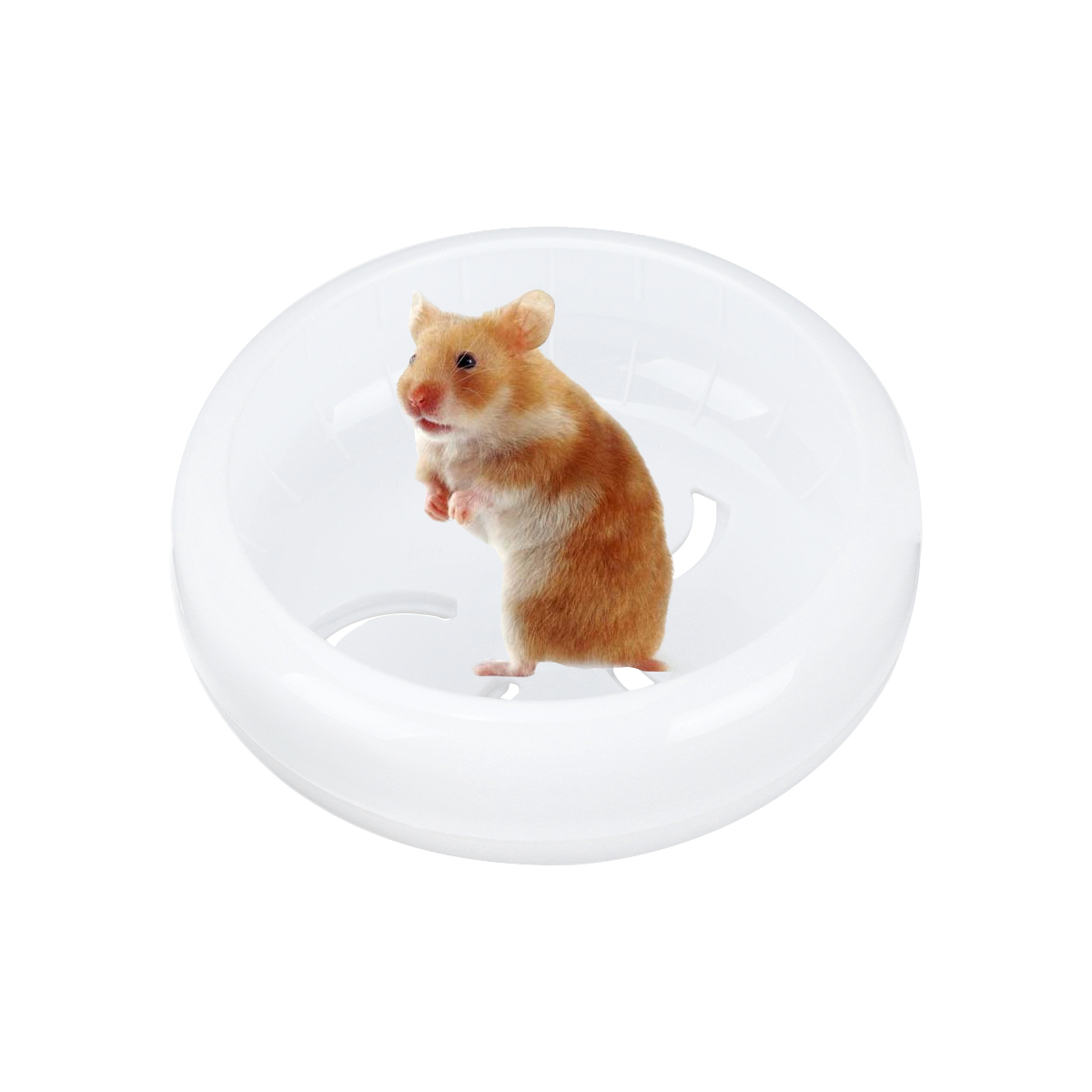 1Pc 14cm Multipurpose Wide Suitability Hamster Mice Gerbil Rat Exercise Wheel PP Run Disc Small Animal Pet Toy(Pink)