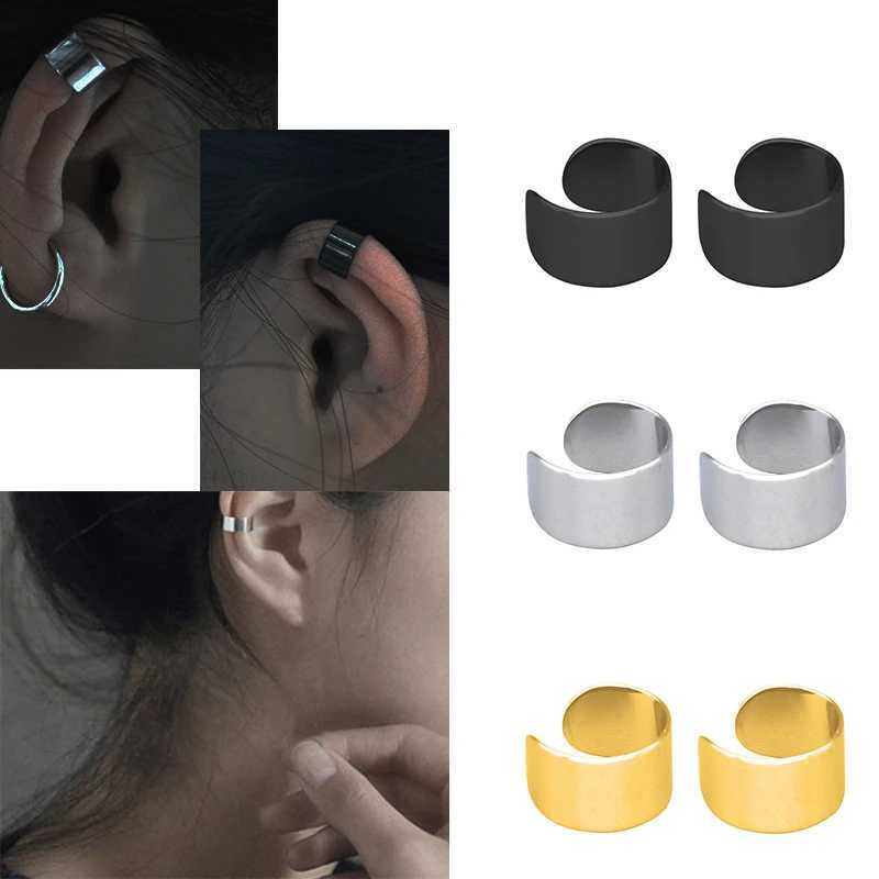 Punk Stainless Steel Ear Cuff Ear Clip For Women Men Cuff Wrap No Pierced C Shape Earrings Clips Non-Piercing Cartilage JewelryX240913
