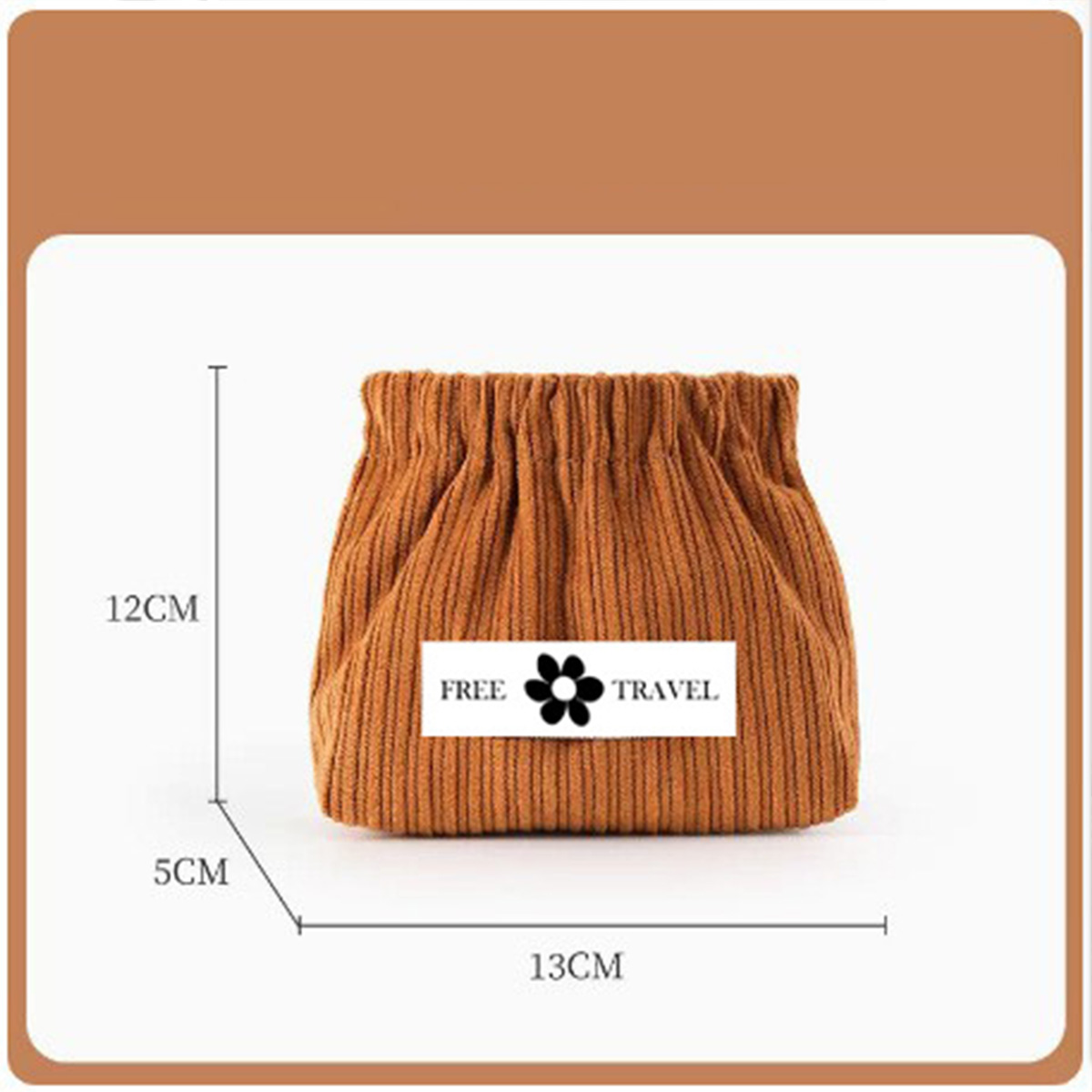 Makeup bag Red envelope cosmetics storage small bag for women's portable new style bag with corduroy storage bag