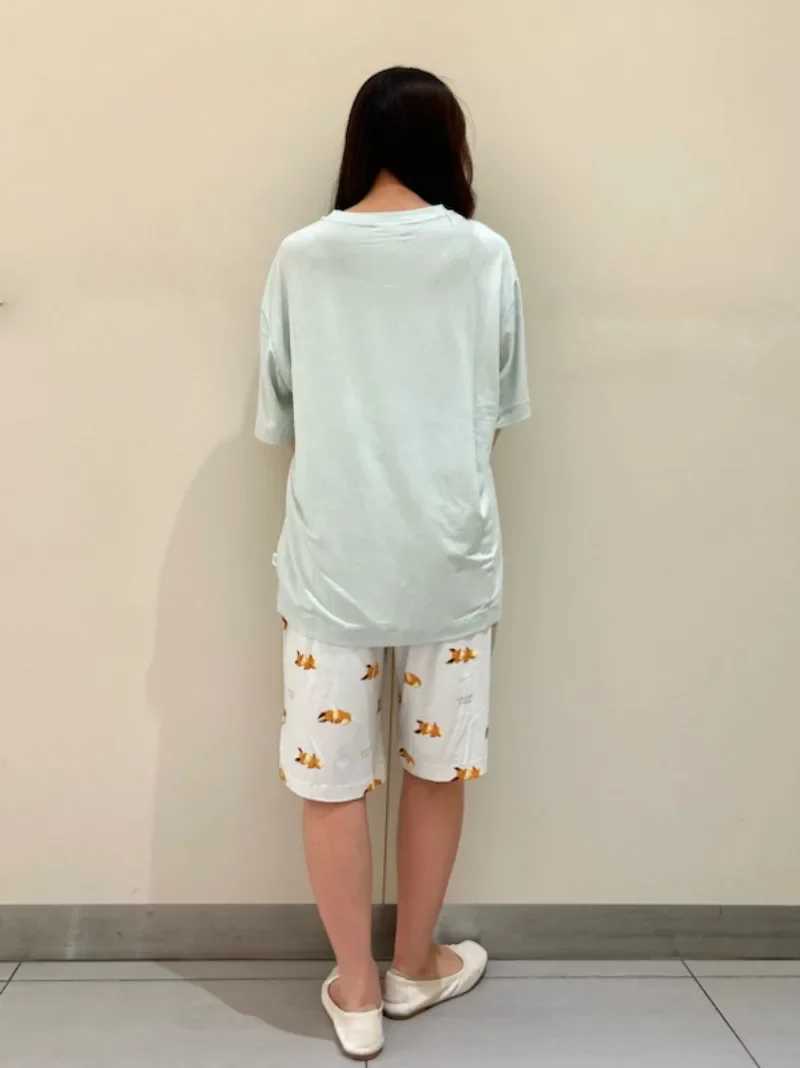 Room Wear Ladies Couple Pajamas Set Men Women Sleepwear Loungwear Modal weight 60-85kg (with Tags ) Y240913