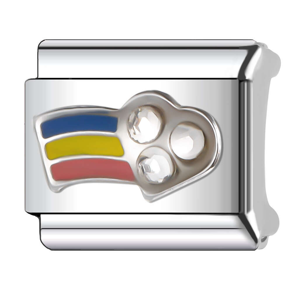 2024 Women's Gift Fit 9mm Stainless Steel Italian Charms Bracelet Links Beads Bracelet DIY Handmade Italian Style Classic Fashion Pattern