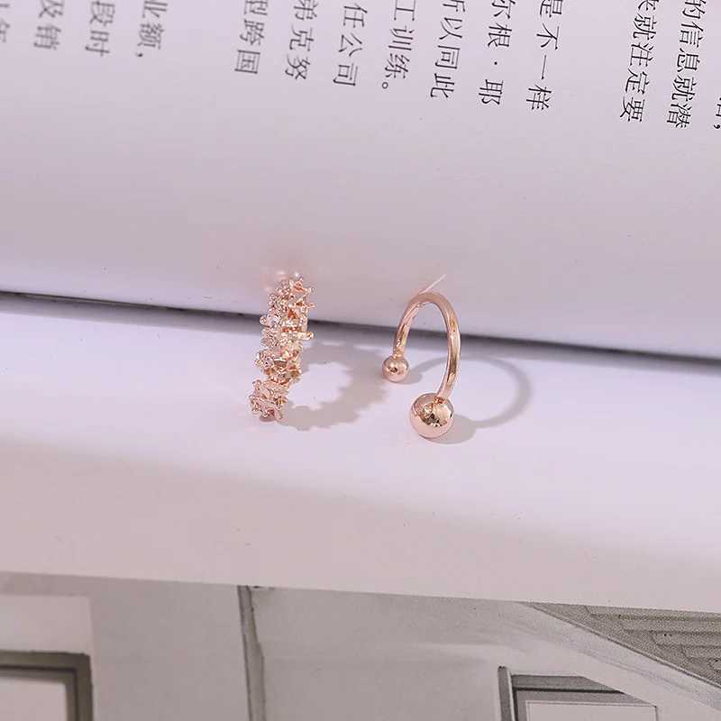 Fashion C-shaped Earring Metal Non-Piercing Bone Ear Cuff Clip Earrings Fake Cartilage Ear for Women Punk Jewelry 2Pcs/SetX240913
