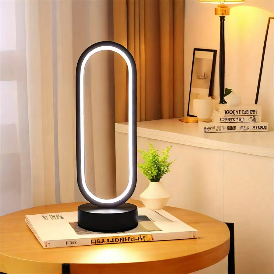 USB Simple Spiral LED Night Lamp 3 Colors Table Lamp Bedroom Bedside Desktop Nightstand Light Living Room Office Study Decor
