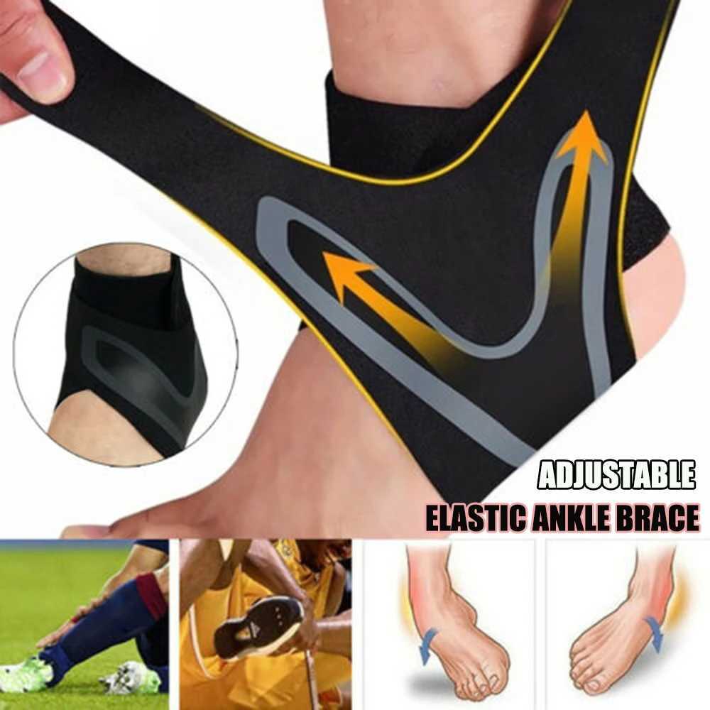 1 Pc The Adjustable Elastic Ankle Brace Ankle Support Lightweight Breathable Compression Anti Sprain Foot Protection Bandage Y240913