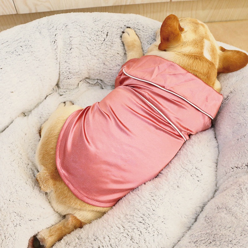 Soft Silk French Bulldog Pajamas Pet Dog Pajama For Small Dogs Shih Tzu Puppy Chihuahua Yorkshire Cat Clothes Pets Clothing