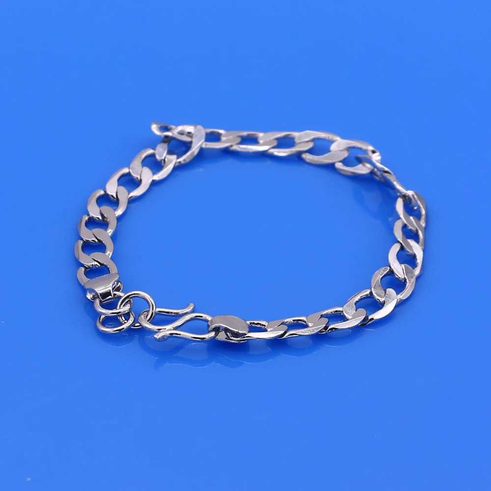 Personality New 925 Silver Chain Charm Whip Bracelet For Original Charm Men Womens Jewelry Gift Popular Chain Gift For BoyX240913