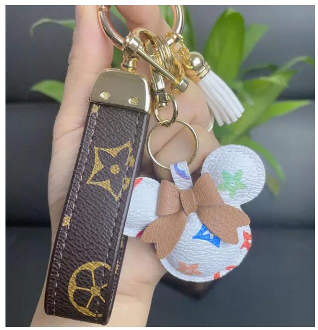 Designer Keychain Wallet Keyring Purse Pendant Car Chain Charm Bucket Bag Flower Mini Coin Holder Keychains Bag Trinket Gifts Accessories 004