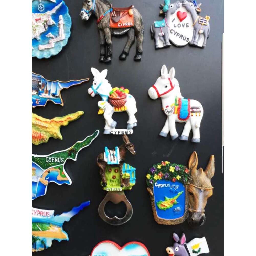 Mediterranean Cyprus Creative Travel Souvenir Gift Decorative arts and crafts Magnetic fridge magnets accompanied by hand gifts