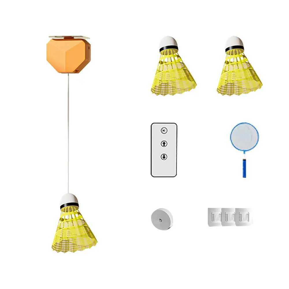 Self Study Badminton Trainer Portable Practice Robot Shuttlecock Professional Training Indoor Home Tools Rebound Badminton P7w5 Y240912