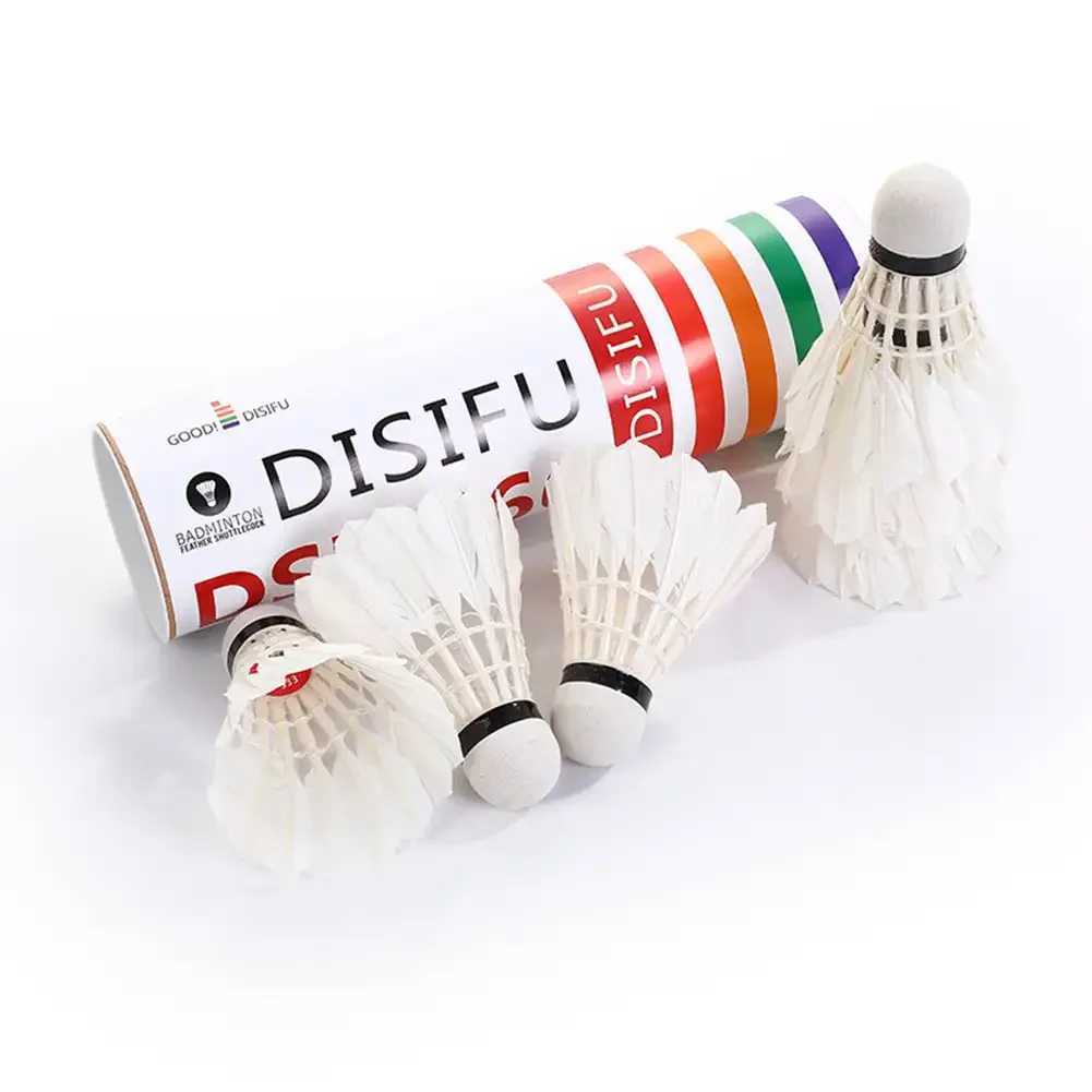 3/6Pcs High Quality Badminton Hard Ball Head Duck Feather Badminton Shuttlecock Badminton Ball Y240912