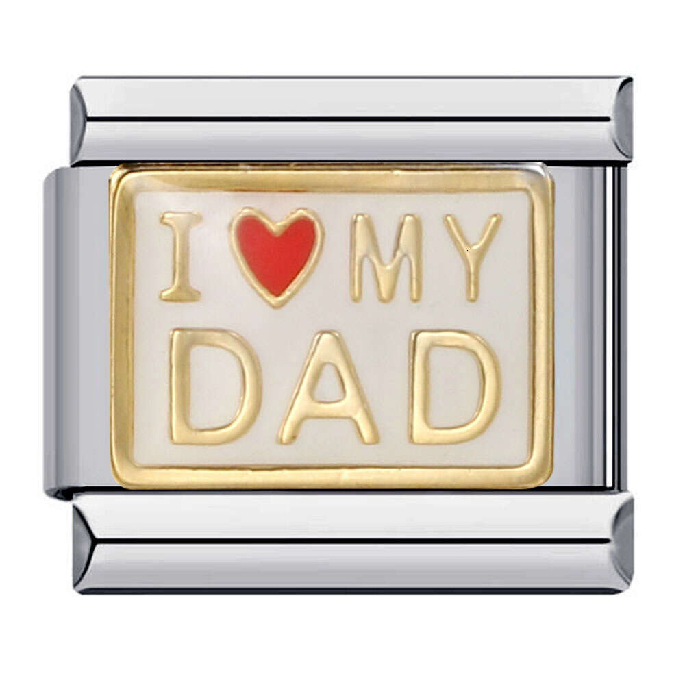 New Welding Enamel Cartoon DIY Bracelet Bead Italian Charm Links Fit 9Mm Bracelet Jewelry DIY Making Gifts