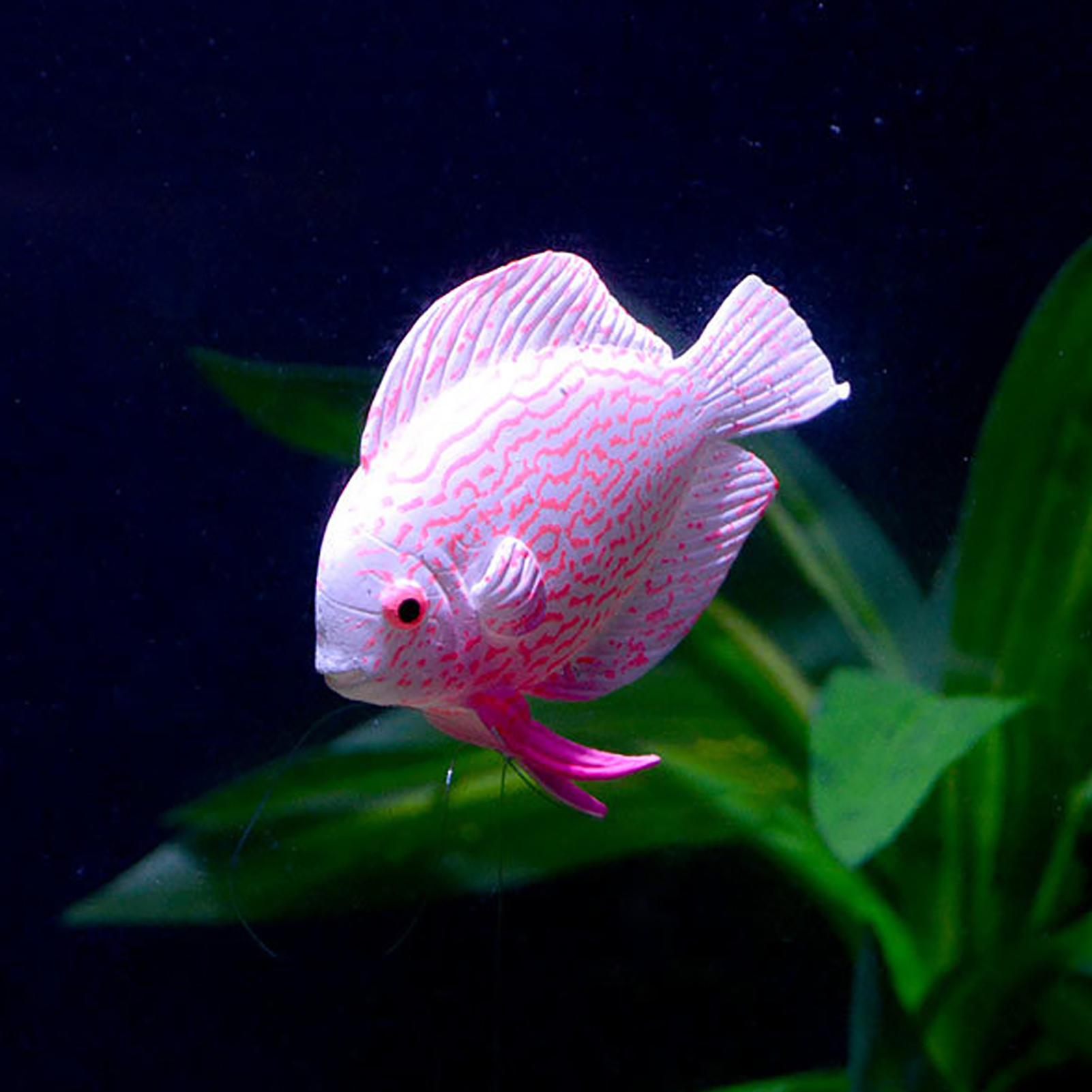 Artificial Silicone Fish Tank Ornament, Aquarium Decoration Accessory, Luminous, Fake Fish, Landscape, 4Pcs