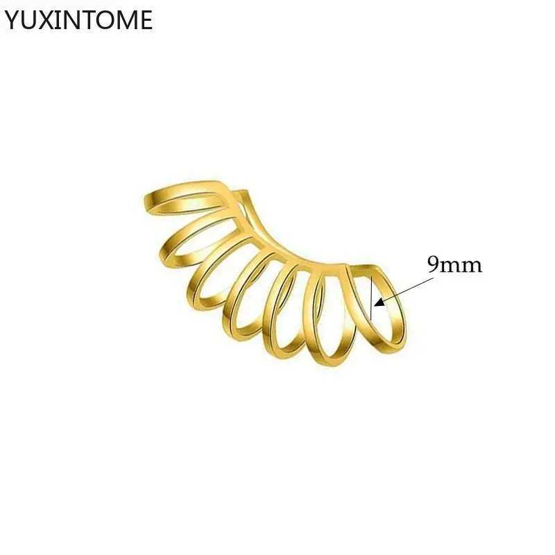 925 sterling silver ear needle multi-ring ear clips gold silver trend clip earrings for women minimalist fashion party jewelryX240913