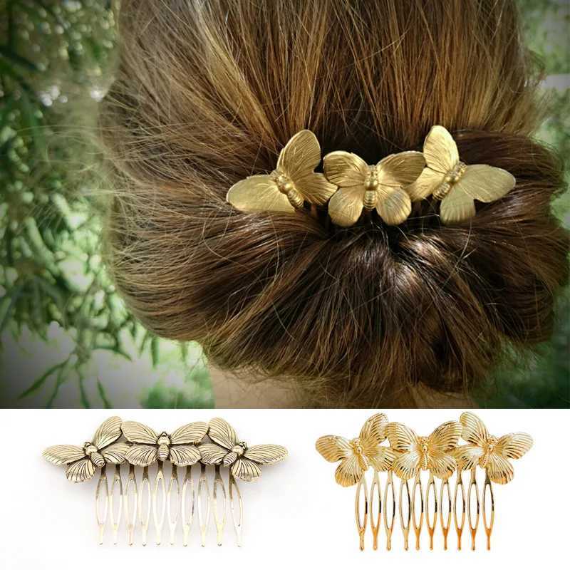 Butterfly Hair Combs Hair Accessories Hair Side Combs Straight Teeth Hair Hairpins Hair Side Clips Bridal Wedding Veil CombX240913