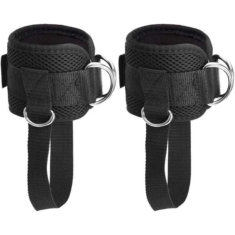 D-Ring Ankle Strap Leg Fitness Thigh Straps Padded Colors for Gym Cable Machines Thigh Straps Fits Men Women Y240913