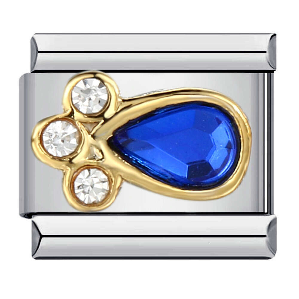 Micro Inlaid Color Diy Beads Bracelet, Elastic DIY Bracelet Accessories Italian Charm Links Stainless Steel Fit 9mm Bracelet Jewelry DIY Making Gifts