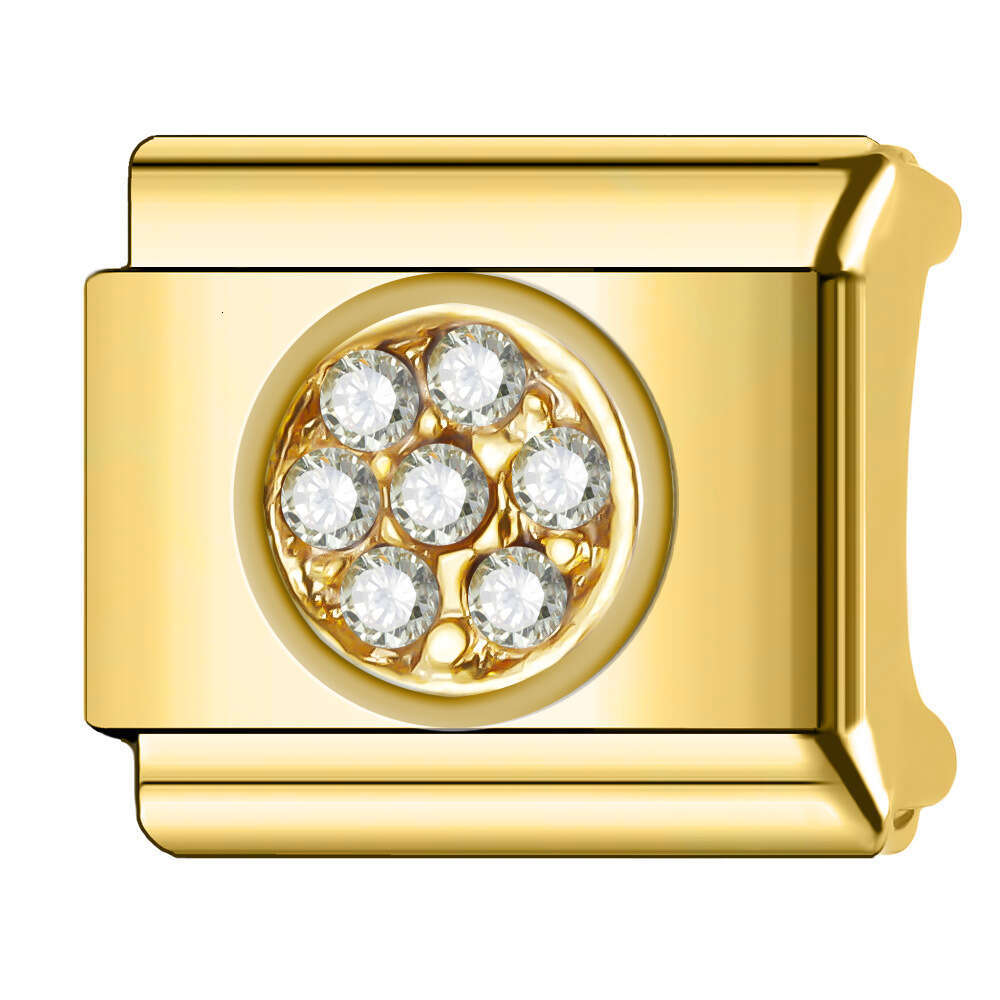 2024 Women's Gift Angel wing with shine stone charms Fit 9mm Stainless Steel Italian Charms Bracelet Links Beads DIY Bracelet With Italian Style 