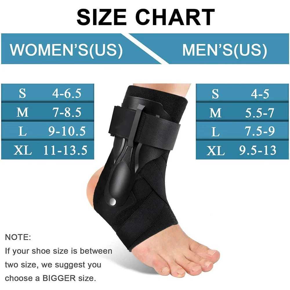 1 Piece Ankle Brace Support Adjustable Bandage Sports Foot Anklet Wrap Elastic Splint for Guard Sprains Injury Protector Unisex Y240913