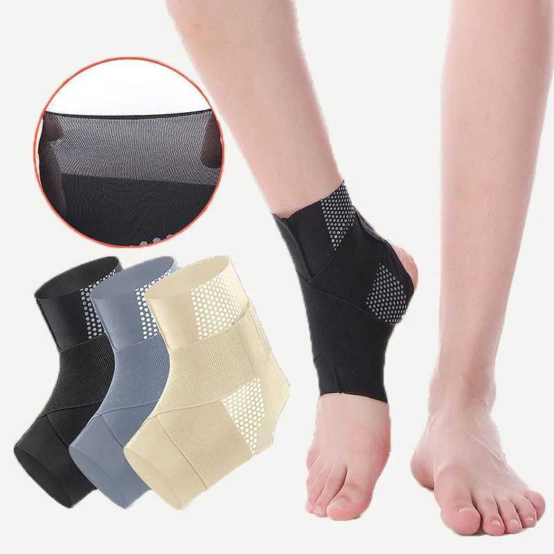 Ankle Support Adjustable Sports Anti Sprain 1Piece Ankle Protector Stabilizer Bandage Strap Fixed Basketball Running Ankle Guard Y240913