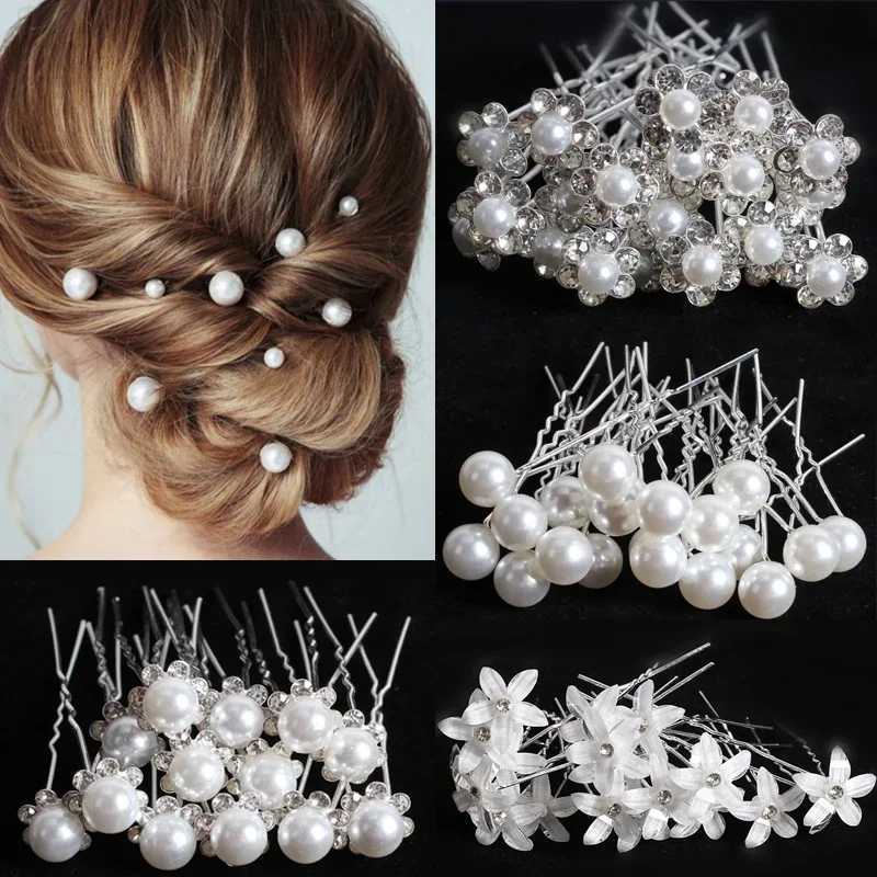 Silver Color Pearl Rhinestone Wedding Hair Combs Hair Accessories for Women Accessories Hair Ornaments Jewelry Bridal HeadpieceX240913