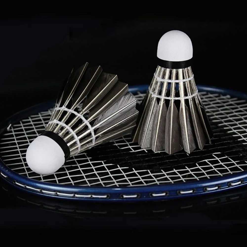 3/6/12Pcs Professional Badminton Shuttlecock Black Goose Feather Badminton Shuttlecock Training Sport Badminton Ball Y240912
