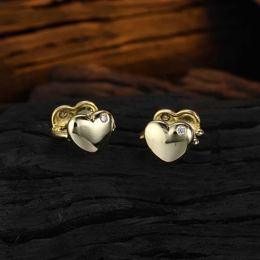 Real 925 Sterling Silver Minimalist Smooth Surface Heart Ear Cuff Clip on Earring for Women Wedding Party Fine Jewelry DA1745X240913