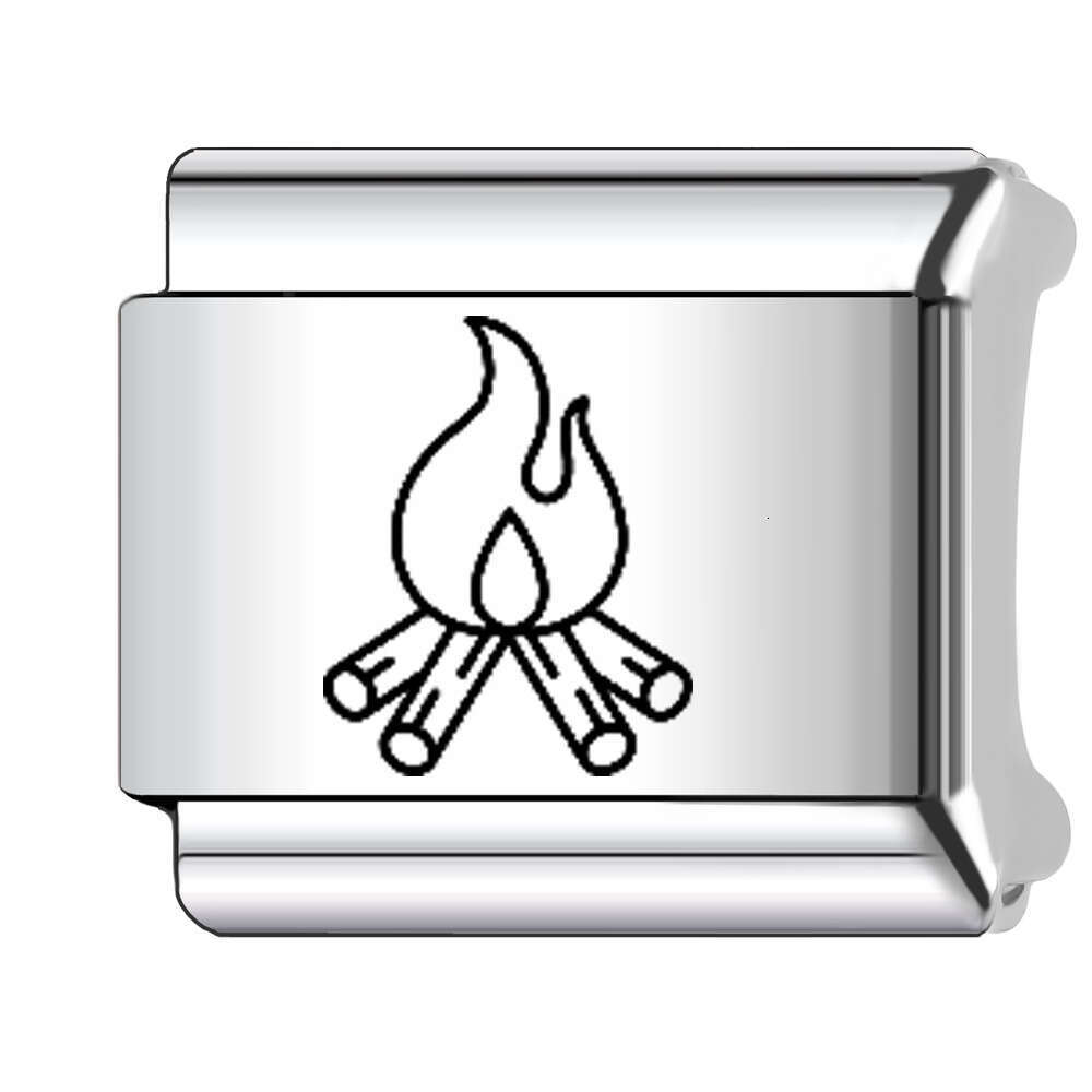 New Women's Gift Classic pattern sports Bead Italian Charms Links Bangle Beads Fit 9mm Stainless Steel Bracelet Making DIY For Women Fashion Jewe