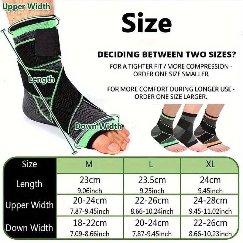 1Pc Ankle Support Brace With adjustable straps Best Ankle Compression Support Brace for Foot and Heel Y240913
