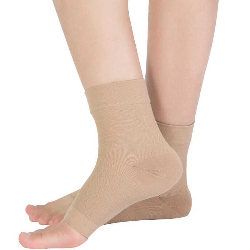 Foot Compression Sleeve Elastic Ankle Brace Support Plantar Fasciitis Socks Arch Support Basketball tobillera deportiva XXL Y240913