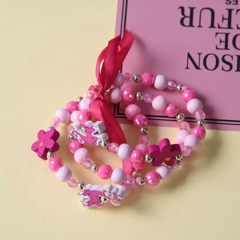 3 Cute Animal Flowers Cartoon Flowers Childrens Sweater Bracelet Childrens Gift cp2650 W240913