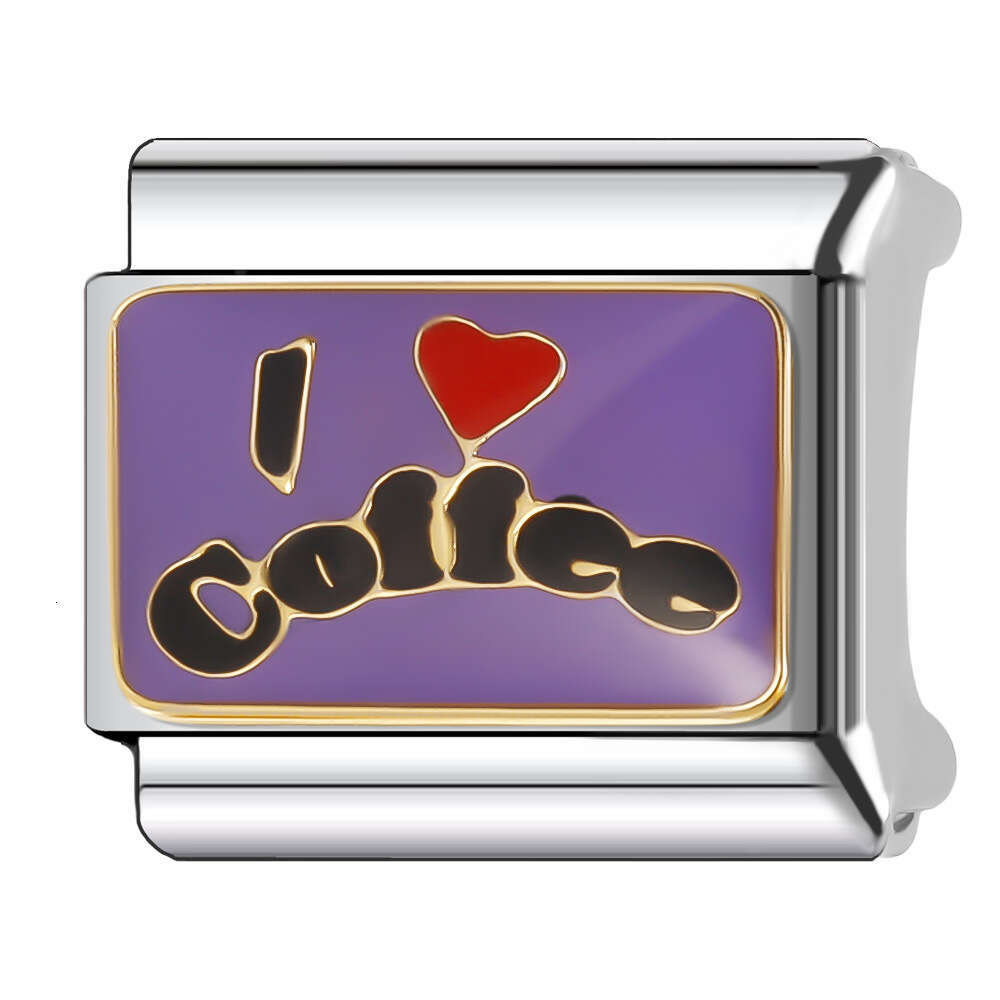 New Women's Gift Colorful Sport Bead Italian Charms Links Bangle Beads Fit 9mm Stainless Steel Bracelet Making DIY For Women Fashion Jewelry