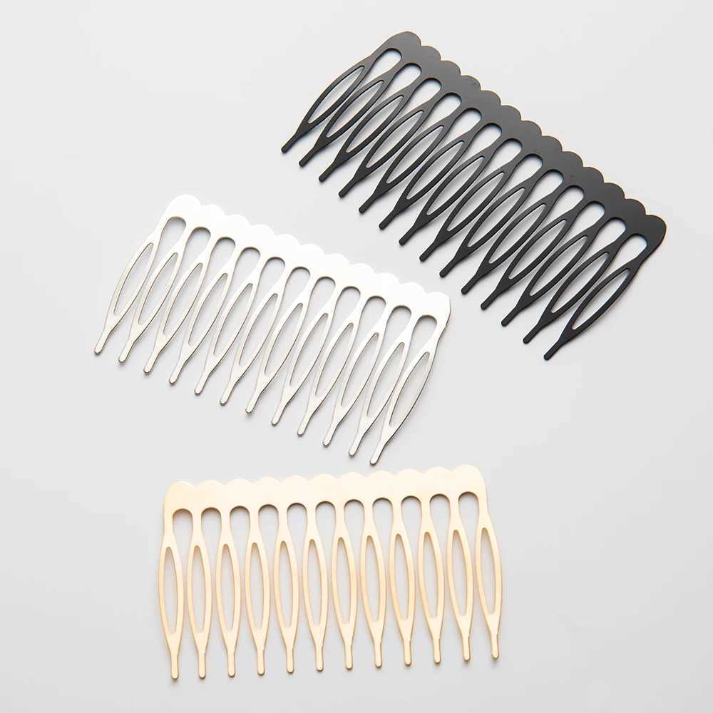 10pcs 5 8 10 12 14 16 18 Teeth Metal Hair Comb Brass For Clip Women Girl Bridal Ornament Jewelry Decorative Accessories WeddingX240913