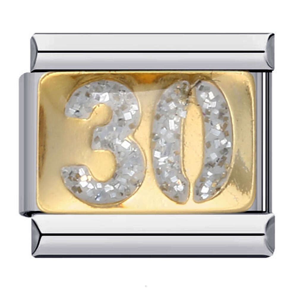 New Chinese Red Series Stainless Steel Welding Personalized Italian Module Bracelet Italian Charm Links Stainless Steel Fit 9mm Bracelet Making DIY Je