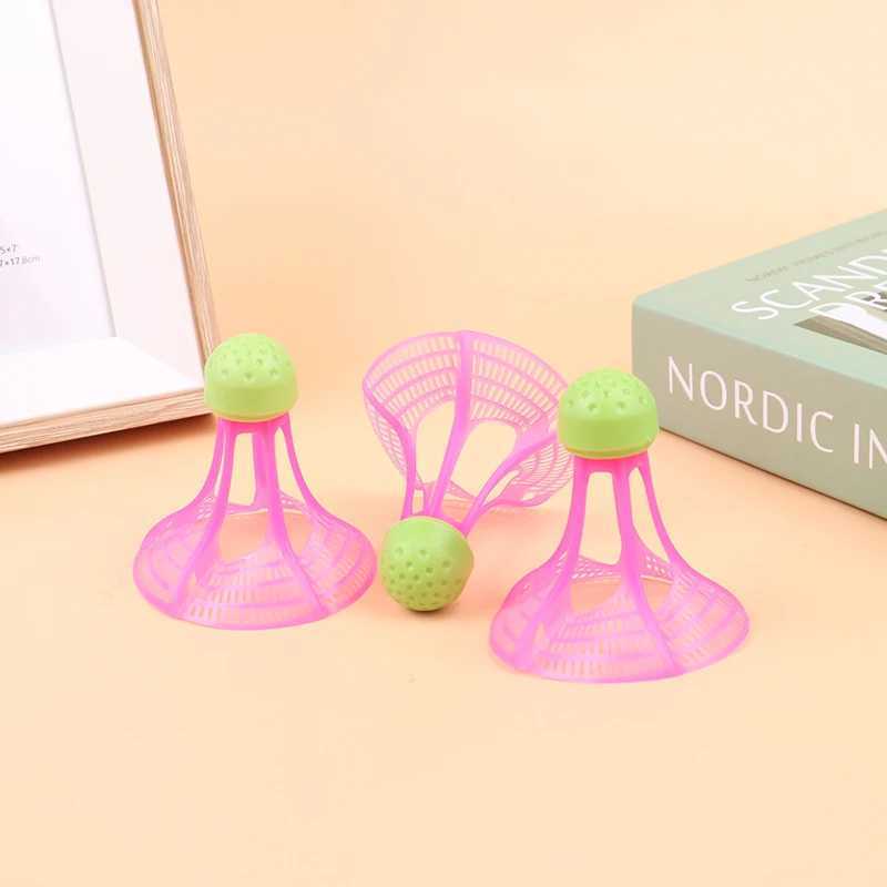 3Pcs Windproof Nylon Badminton Outdoor Anti-Wind Ball Plastic Balls Nylon Shuttlecock Stable Resistance Sport Training Balls Y240912