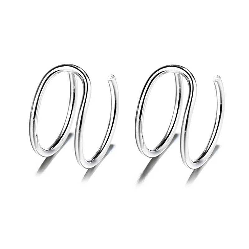 Fashion Jewelry 925 Sterling Silver Multilayer Ear Cuff Women Clip On Earrings no Piercing Earings JewelryX240913