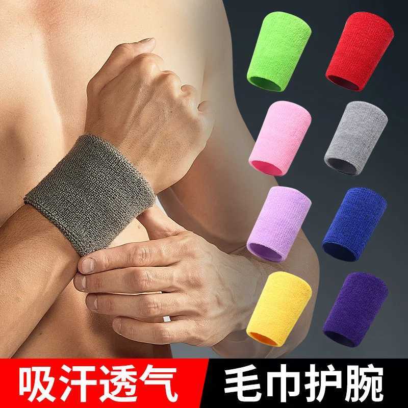 Wrist Support 2 Pcs Towel Sports Wristbands Tennis Sweat Bands Wrist Guard For Basketball Volleyball padel Fitness Sweatbands Wrist Wrap Cuff z240913{